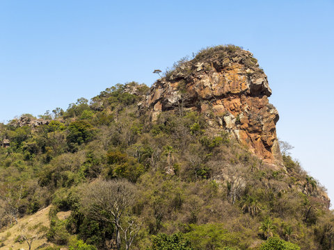 camelo rock mountain side view in a sunny day