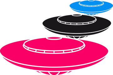 muster design cool gemalt comic cartoon aliens Ufo fliegen untertasse © Style-o-Mat-Design