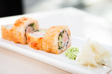 Crab maki with wasabi