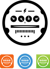 Obraz premium Utility Meter Icon - Illustration