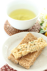 Asain food, rice cracker for snack food image