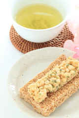 Asain food, rice cracker for snack food image