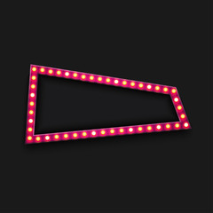 Vector modern retro billboard background