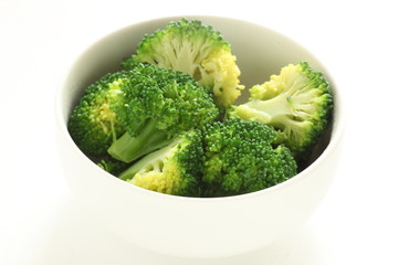 boiled broccoli for prepared food image