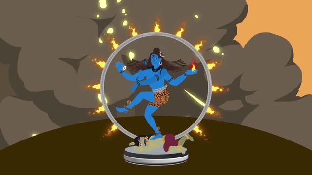 Lord Shiva Crushing Apasmara and Performed the Cosmic Dance of Tāṇḍava