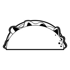 taco fast food icon image vector illustration design 