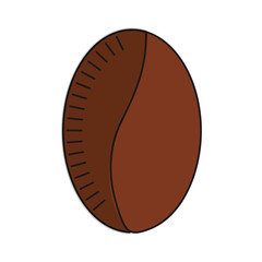 coffee bean icon over white background vector illustration