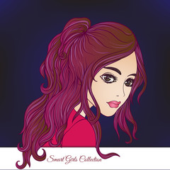 A young beautiful girl.