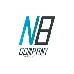 Initial Letter NB Design Logo Template