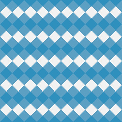 Blue Gingham seamless pattern. Texture from rhombus/squares for - plaid, tablecloths, clothes, shirts, dresses, paper, bedding, blankets, quilts and other textile products. Vector illustration.