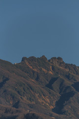 秋の八海山の風景