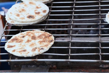 grilled sticky rice with egg