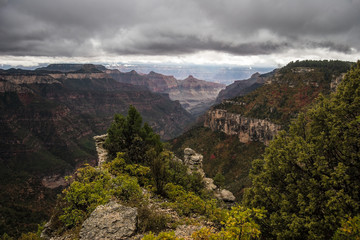 This is the magnificent Point Sublime viewpoint on the North Rim of the Grand Canyon.