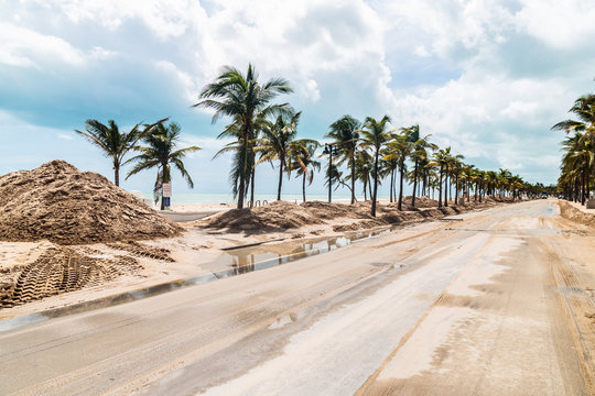 Destruction after Irma Hurricane, Fort Lauderdale, FL