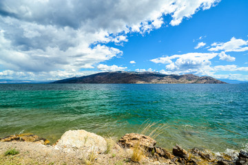 Fototapeta na wymiar Beautiful view of Okanagan lake on summer day