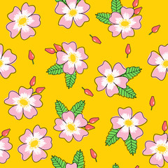 vector seamless summer floral pattern perfect for wedding invitation, greeting card, wrap paper, background, wallpaper, fabric or textile