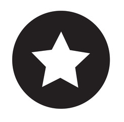 star icon on white background. flat design. star sign. favorite or best sign. web ranking symbol.