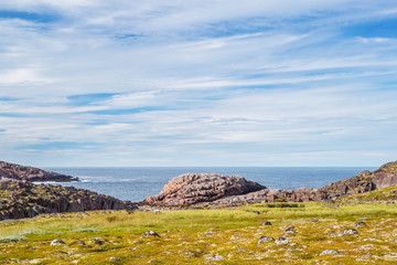 The coast of the Barents Sea on the Kola Peninsula