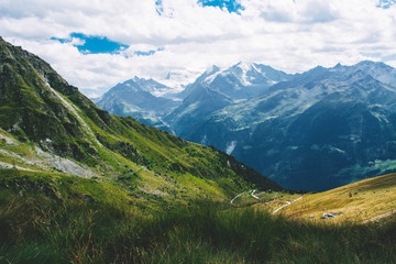 Naklejka premium Beautiful landscape in the Alps.