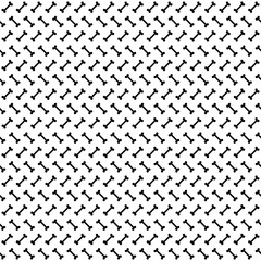 Black bones on white background, seamless Halloween pattern.