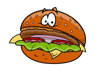 Cartoon Burger Vector