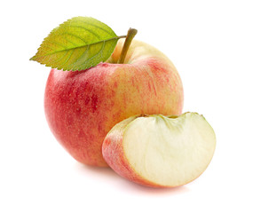 Apple with slice