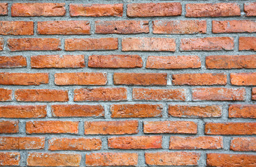 Red brick wall background.