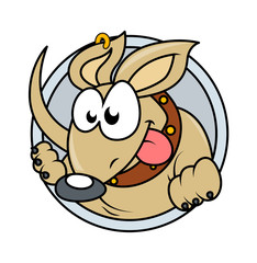 Funny Cartoon Dog