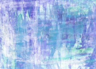 Abstract hand painted watercolor background. Decorative chaotic colorful texture for design. Hand drawn picture on paper. Handmade overlay backdrop.