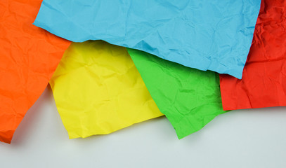 Paper texture. colorful crumpled paper texture background.
