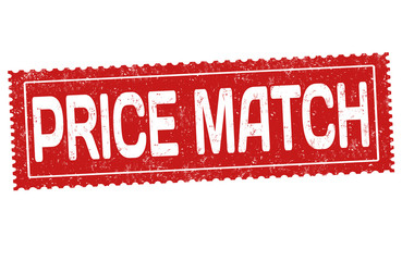 Price match sign or stamp