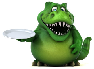 Fun dinosaur - 3D Illustration © Julien Tromeur