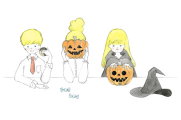 ハロウィンの準備、楽しいな