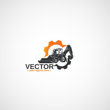 Backhoe Tractor and gears.