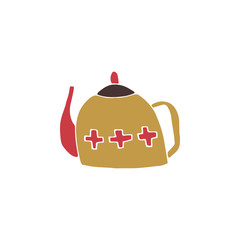 Vector hand drawn kettle