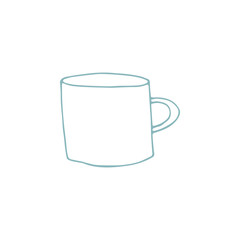 Vector hand drawn cup