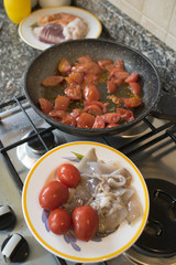 seafood sauce with fresh tomatoes
