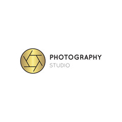Photography line logo template