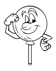 Happy Patrick's Day Cartoon Balloon Vector Drawing