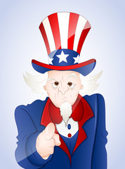 Old Uncle Sam Pointing Finger