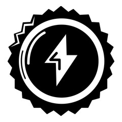 Energy drink bottle cap icon, simple style