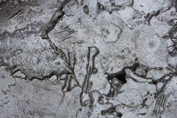 incredible landscape of molten metal