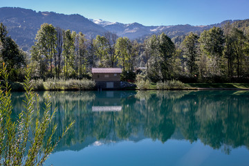 Obraz premium Reflets sur le lac