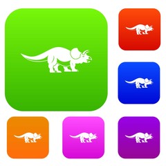 Styracosaurus set color collection
