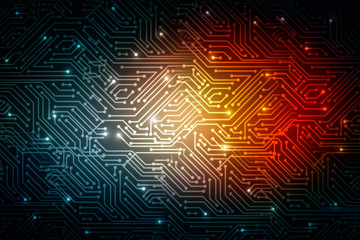 2d illustration technology background