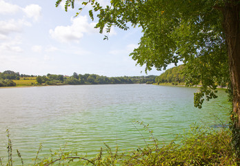 View at lake Jaunay near Coex in Vendee, France