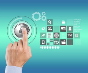 Business media concept.