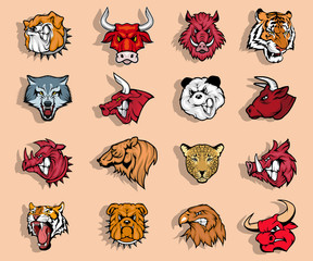 Naklejka premium Tattoo set