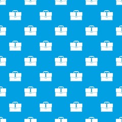 Business briefcase pattern seamless blue