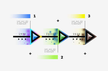 Layered Horizontal Infographic Timeline.
